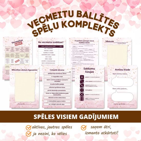 VECMEITU BALLĪTES SPĒĻU KOMPLEKTS